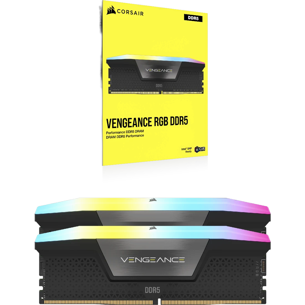 رم کامپیوتر کورسیر Corsair Vengeance RGB 32GB (2×16GB) DDR5 5200MHz CL40